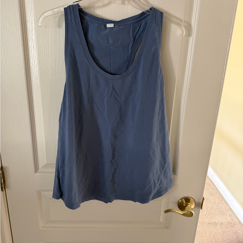 lululemon athletica Dusty Blue Scoop Neck Tank